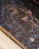 Collana argento con pendente fiore in Zirconi - Rosa