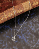 Collana girocollo in acciaio con micro pendente Fiore gotico