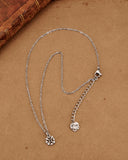 Collana girocollo in acciaio con micro pendente Fiore gotico