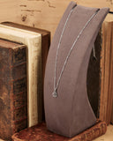 Collana girocollo in acciaio con micro pendente Rosone