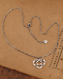 Collana corta con sfere in acciaio - Cuore