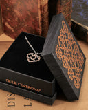 Collana corta con sfere in acciaio - Cuore