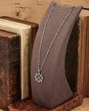 Collana corta con sfere in acciaio - Fiore gotico