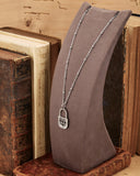 Collana corta con sfere in acciaio - Lucchetto