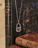 Collana corta con sfere in acciaio - Lucchetto