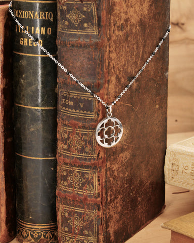 Collana corta con sfere nere in acciaio - Rosone