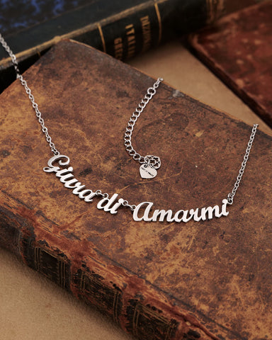 Collana in acciaio Giura di Amarmi