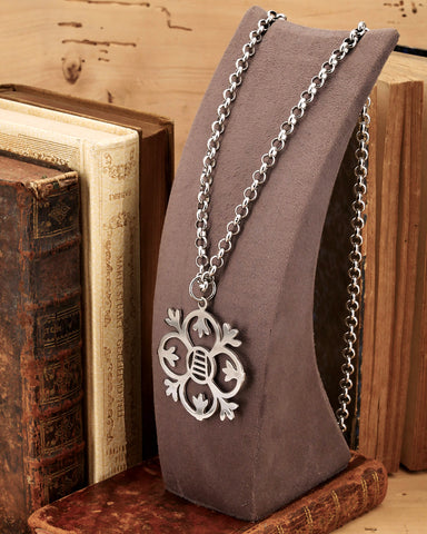 Collana iconica in acciaio - Fiore