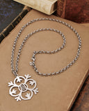 Collana iconica in acciaio - Fiore