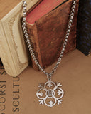 Collana iconica in acciaio - Fiore