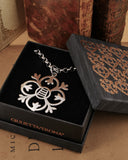 Collana iconica in acciaio - Fiore