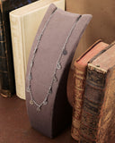 Collana girocollo 12 mini pendenti in acciaio - Cuore e fiore gotico