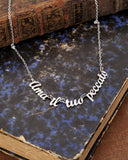 Collana in acciaio Ama il tuo peccato