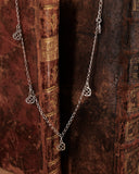 Collana girocollo in acciaio con 6 mini pendenti Cuore