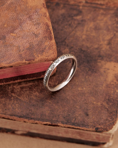 Anello fedina Fiore gotico - Romeo