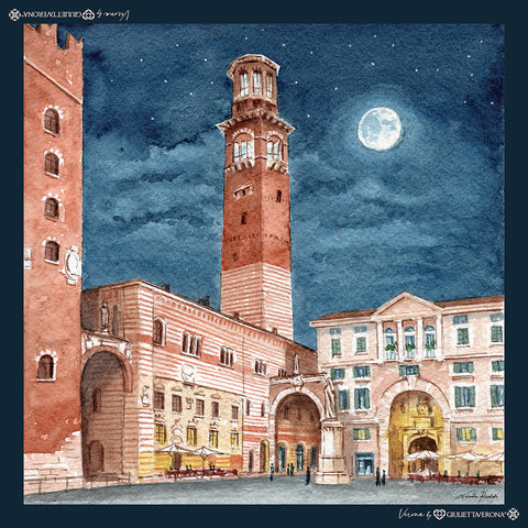 Scarf disegno Torre dei Lamberti