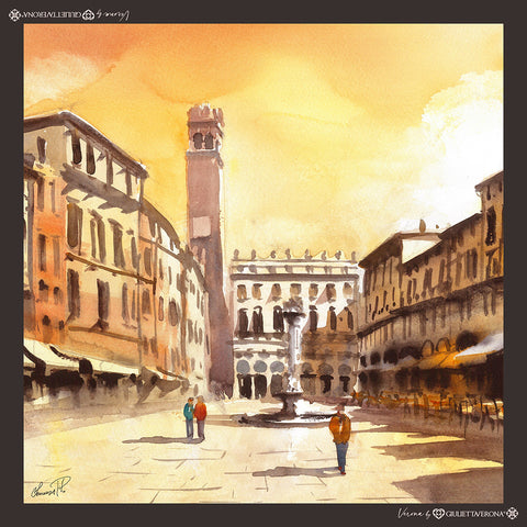 Scarf disegno Piazza Erbe