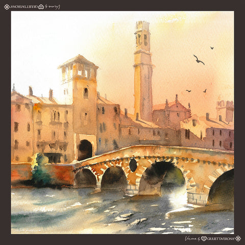 Bandana disegno Ponte Pietra