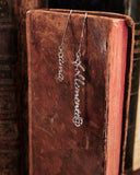 Orecchini pendenti in acciaio - Ama follemente