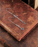 Orecchini pendenti in acciaio - Il mio Cuore è tuo