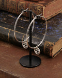 Orecchini cerchio in acciaio - Rosone