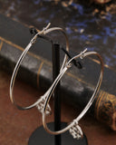 Orecchini cerchio in acciaio - Rosone