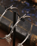 Orecchini cerchio in acciaio - Cuore