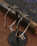 Orecchini cerchio "cuore" in acciaio - Lucchetto cuore