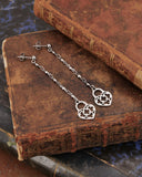 Orecchini pendenti in acciaio - Lucchetto traforato