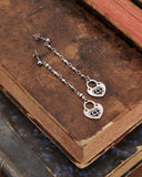 Orecchini pendenti in acciaio - Lucchetto cuore