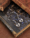 Orecchini pendenti in acciaio - Lucchetto cuore