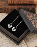 Orecchini pendenti in acciaio - Lucchetto cuore