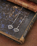 Orecchini pendenti in acciaio - Cuore