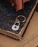 Portachiavi in acciaio satinato - Lucchetto