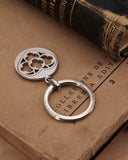 Portachiavi in acciaio lucido - Cuore cerchio