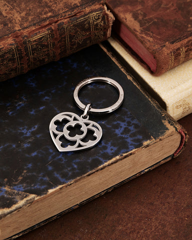 Portachiavi in acciaio lucido - Cuore