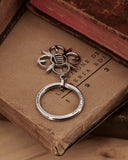 Portachiavi in acciaio lucido - Fiore