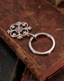 Portachiavi in acciaio lucido - Fiore gotico