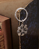 Portachiavi in acciaio lucido - Fiore gotico