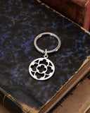 Portachiavi in acciaio lucido - Rosone