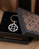 Portachiavi in acciaio lucido - Rosone