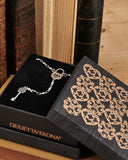 Collana stile rosario in acciaio - Lucchetto e Chiave fiore gotico