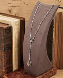 Collana stile rosario in acciaio - Cuore e lucchetto cuore traforato