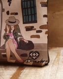 Pochette marrone dipinta a mano da BAIADERA® per GIULIETTAVERONA® - Casa di Giulietta