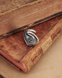 Anello sigillo in argento - Cuore