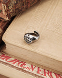 Anello sigillo in argento - Cuore