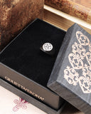 Anello sigillo in argento - Fiore gotico moderno