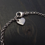 Bracciale Charm "Cuore Giulietta" placcatura Rodio