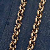 Collana in bronzo "oro" - Chiave cuore